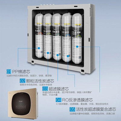 美的MRU1691D-50G净水器 厨房饮水健康新保障